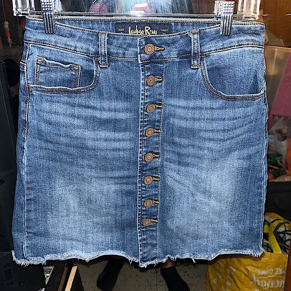 INDIGO REIN DENIM SKIRT